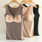 Thermal Wear Women Warm Vest Underwear German Velvet Seamless Inner Wear Female Vest with Padded V-neck Sleeveless Tank Top