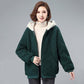 Winter Women's Warm Plush Thickened Hooded Coat Female Large Size Versatile Short Loose Lamb Wool Jacket