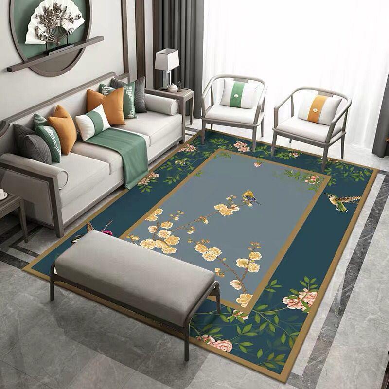 Chinese Style Carpet New Chinese Style Living Room Coffee Table Carpet Classical Retro Style Zen Tea Room Sofa Bedroom Bed Front Blanket