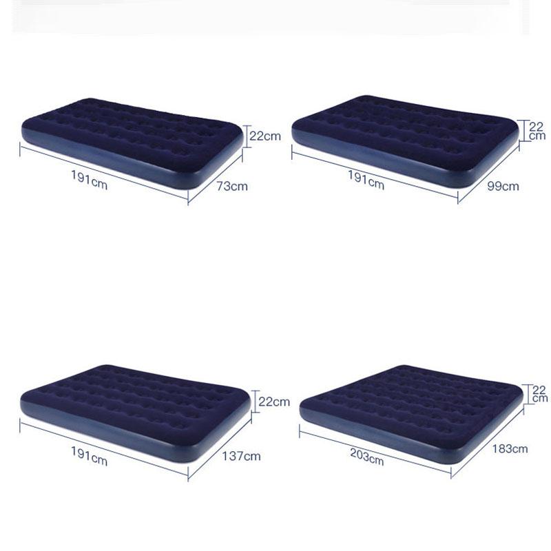 Double Household Inflatable Bed Bedroom Air Bed Inflatable Mattress Lunch Break Folding Bed Air Pump Air Pillow