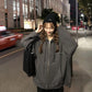 Cardigan Hooded Sweater Women's Spring and Autumn Lazy Style Zipper Jacket Oversize Ladies Cardigan Loose Top