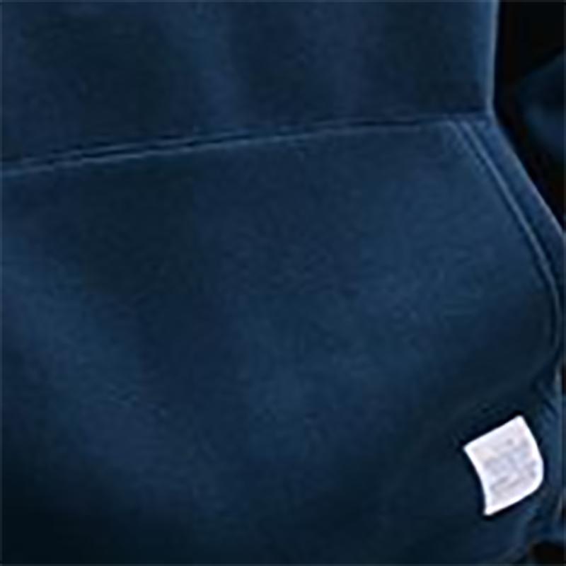 Fleece Sweater Men's Hooded Autumn Thicken Contrasting Tops Hoodie Casual Autumn Sweatshirts