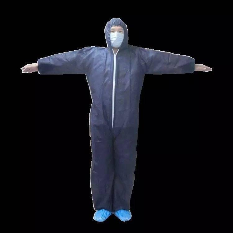 Disposable integrated hooded full body protective clothing Dust and water resistant breathable