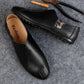 Leather Shoes Men's Spring and Autumn Black Casual Shoes Korean Fashion Lazy Shoes Men's Antiskid Work Shoes Driving Shoes