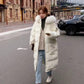 Women's Mid-length Cotton-padded Jacket Winter Korean Loose Down Padded Jacket Long Padded Jacket Thick Coat