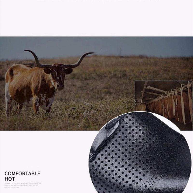 Men's Leather Shoes Summer Breathable British Men's Lace-up Casual Shoes Business Shoes Korean Version of All-match PU Leather Shoes Dad Husband Shoes