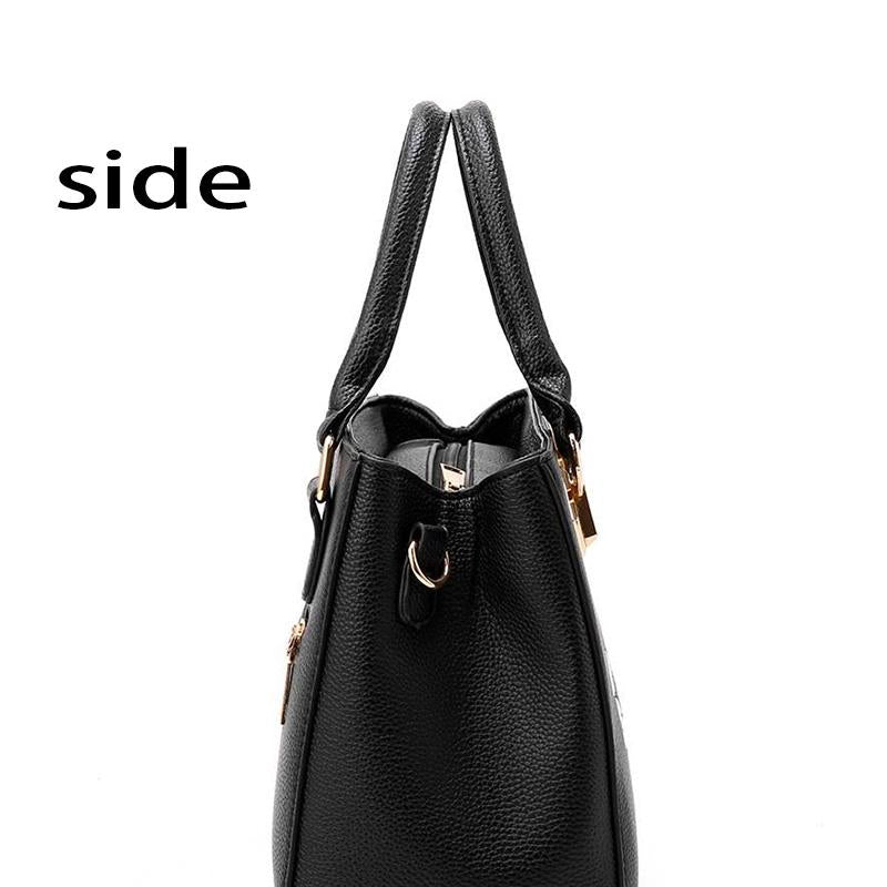 European and American style Shoulder Handbag Trendy wild Patent leather bag Big capacity