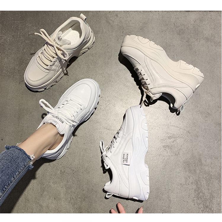 Platform Sneakers Women Spring Shoes Woman White Sneakers Girl Students Casual Shoes Dad Shoes