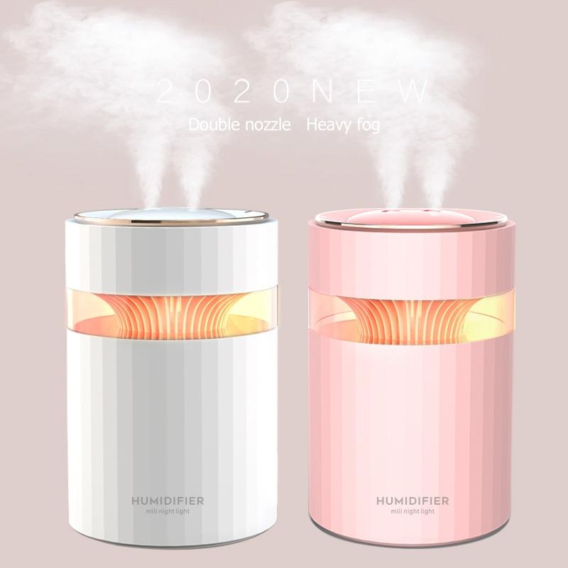USB Air Humidifier 900ML Water Capacity Cool Mist Maker Fogger with Colorful Nightlight Ultrasonic Humidificador