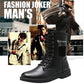 Korean Casual Men's Martin Boots Autumn and Winter Large Size High-top Leather Boots British Trend Military Boots
