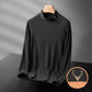 Men's Half High Collar Bottoming Shirt Double-faced Fleece Warm with Autumn and Winter Long-sleeved T-shirt