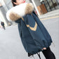 Parker Padded Jacket Women's Short Big Fur Collar Winter Clothes Loose Down Down Padded Jacket Thick Warm Jacket Women
