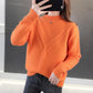 Thick Sweater Women Autumn and Winter Korean Loose Short Long Sleeves Versatile Bottoming Sweater Outer Wear