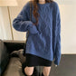 Autumn and Winter Lazy Wind To Wear Loose Mid-length Sweater Women Thick Sweater Coat