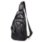 Casual Shoulder Bag Men Horse Leather Large Capacity Chest Bag Outdoor Riding Sports Messenger Bag