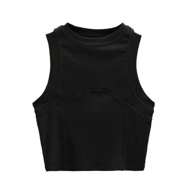 Y2k American Vest Suspenders Women's Sleeveless Slim Fit Crop Top Sexy Slight Stand Collar Shorts Top Steetwear Outerwear Bottoming Shirt Solid Color