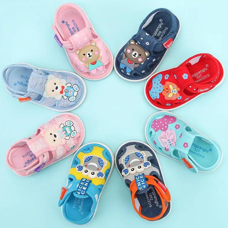 Baby Cloth Sandals Summer Boys and Babies Called Shoes Non-slip Soft-soled Toddler Shoes Female Baby Shoes