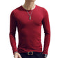 Stretch T-shirt Men Slim Tees Casual Bottoming Shirt Solid Color Pullover Long Sleeve Overshirt Male Clothing Fitness Top