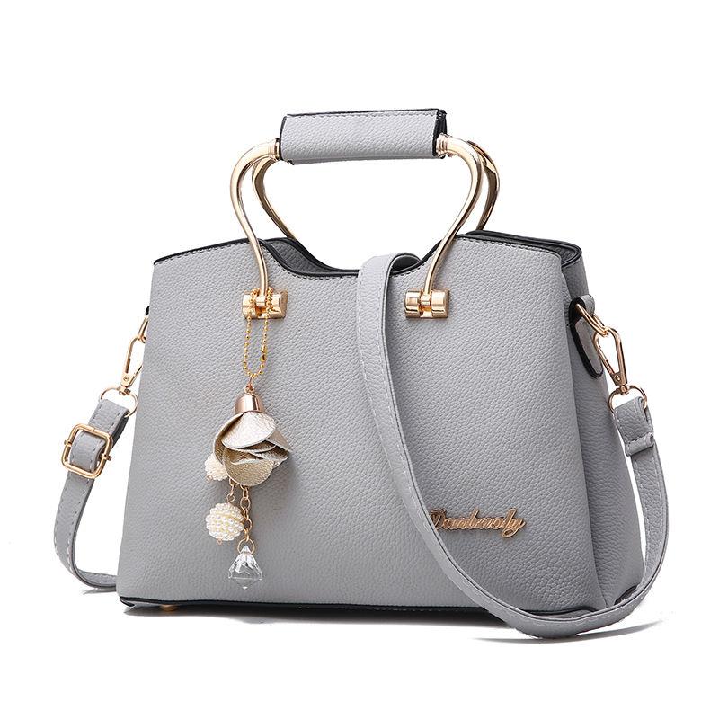 Fashion Casual Small Bag Trend Korean Version of PU Leather Ladies Handbag Simple and Versatile One-shoulder Messenger Bag