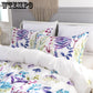 Bedding Set 3D Nhbr-3 Pcs Purple Lavender Set Duvet Cover Bed Sheet Queen Size