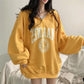 Women's Hooded Sweater Zipper Cardigan Jacket Spring and Autumn Thin Section Loose Bf Lazy Wind Large Size Long-sleeved Pullover Sweatshirts