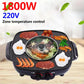 1800W Heat Pot BBC Machine Multi-purpose Small Heat Pot Fried Steak Pan Smokeless Nonstick Grill Pan for Family