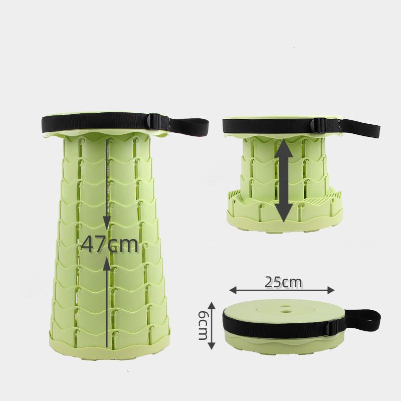 Retractable Stool Seat  Plastic Outdoor Portable Folding Stool Seat Camping Fishing Chair