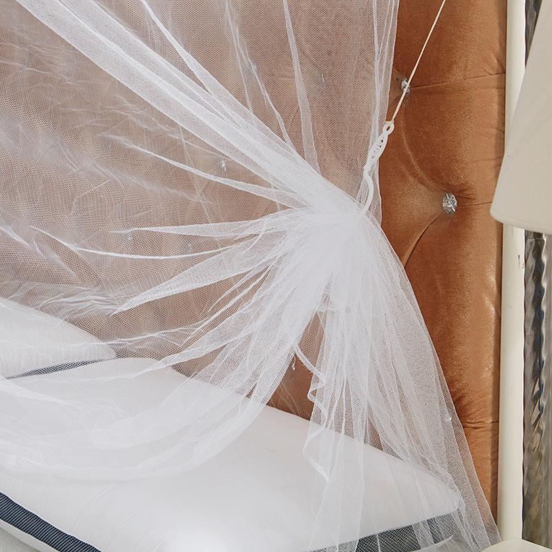 Household Double Encryption Single Door Square Top Traditional Landing To Increase Old-fashioned Mosquito Nets Tethered Mosquito Nets