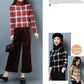 Autumn and Winter High-neck Short Sweater Fashion Korean High-waist Blouse Pullover Loose Plus Size Women's Sweater
