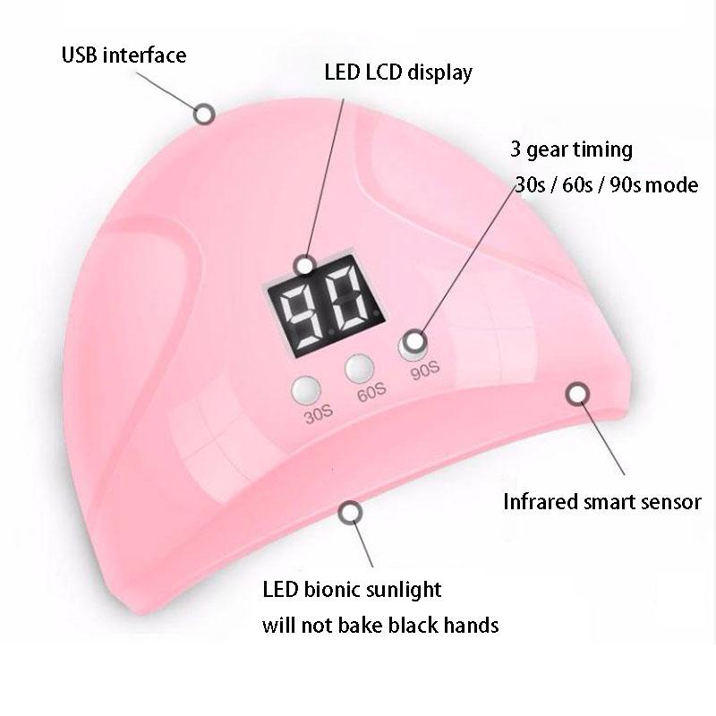 Nail Tools Set Nail Gel Polish Set Manicure Kit led UV Lamp Nail Dryer set Nail Art Set