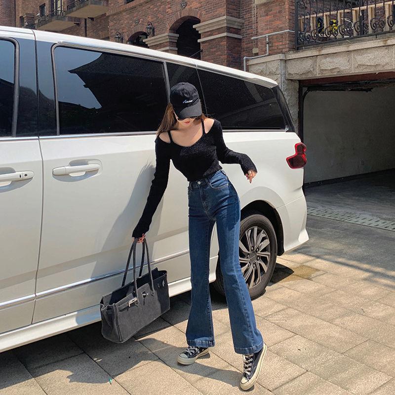 Imitation Mink Off-shoulder Sweater Women's Early Autumn and Winter Wear Fairy Slim Slimming Long-sleeved Sweater Top