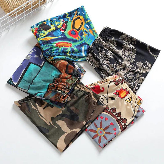 Children's Shorts Boys and Girls Summer Ice Silk Seamless Five-point Pant Beach Pants Large Children's Casual Pants