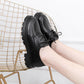 Non-slip Work Shoes Ladies Black Leather Shoes Comfortable and Soft Restaurant Kitchen Middle-aged Mother Shoes Single Shoes Flat