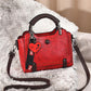 Women Genuine Leather Zipped Bag Multifunction Crossbody Hand Bag Anti-Theft One-shoulder Backpack