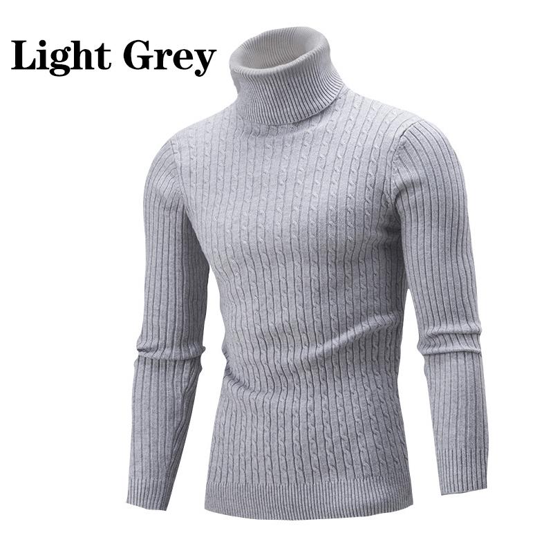 6-color Lightweight Shirt High Neck Pullover Knitted Twist Sweater Long Sleeve Comfortable Trend