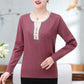 Women's Short Pullover Knitwear Fashion Round Neck Sticky Drill Long Sleeve Sweater Loose Outerwear Plus Size Sweater