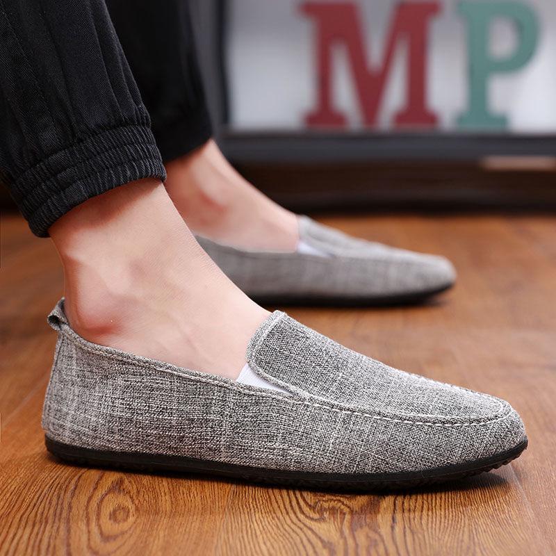 Loafers Shoes Men's Leisure Skin Shallow Casual Shoes Canvas Shoes