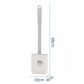 Silicone Toilet Brush Wc Cleaner Toilet Brush with Holder Flat Head Flexible Soft Bristles Brush Bathroom Accessory Gap Cleaning