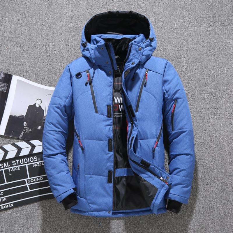 Winter Thick Down Jacket European and American Fashion Outdoor Leisure Warm Hooded Down Jacket