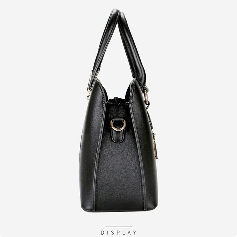 Female Bag Mother Bag Middle-aged Leather Shoulder Messenger Bag Handbag Bag Simple Atmosphere