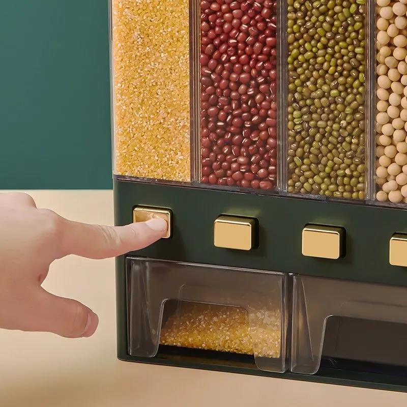 Piped Rice Barrel Home Anti-moisture Moisture Seal Rice Cylinder Rice Box Reservoir Barrel Storage Box Multi-grain Hybrid Can