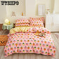 Home Textile Cyan Cute rabbit Duvet Cover Pillow Case Bed Sheet Boy Kid Teen Girl Bedding Linens Set 4PCS