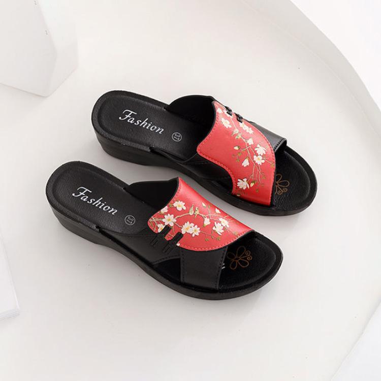 Women's Slippers Summer Leather Retro Woman Flip Flops Shoes Casual Platform Women's Outdoor Slippers