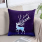 Big Horn Deer Printing Pillow Car Waist Pillow Home Sofa Pillow Soft and Relaxing Artifact