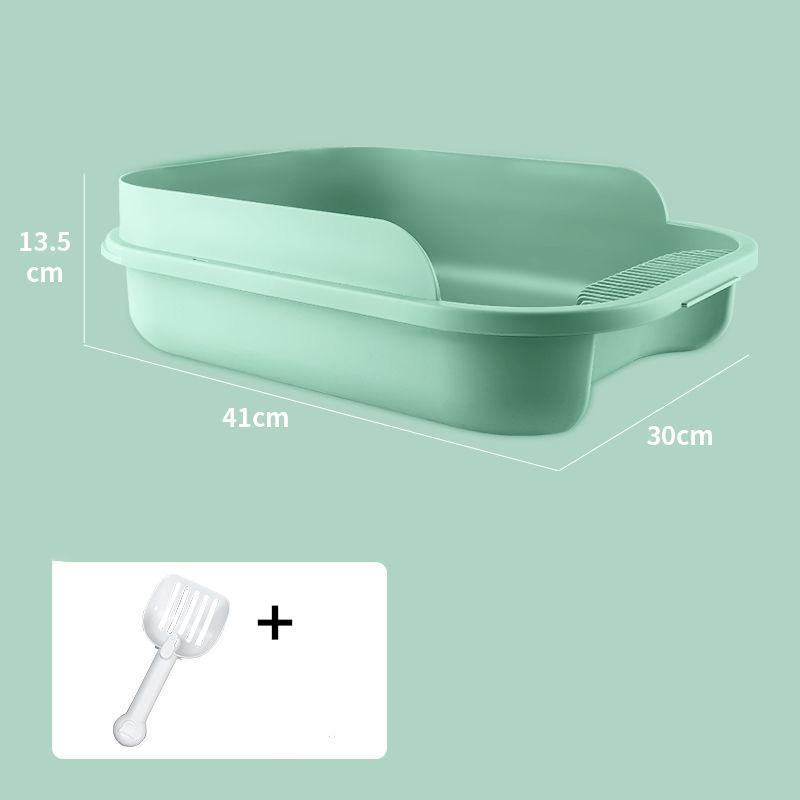 Cat Litter Box Splash-proof Semi-enclosed Large Cat Toilet Deodorant Cat Poop Box Small Kitten Litter Box Kitty Supplies
