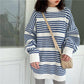 Autumn and Winter Half Turtleneck Female Students Loose Wild Was Thin Pullover Sweater Coat
