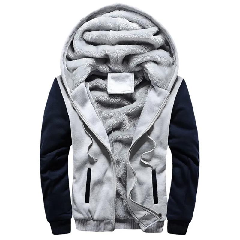 Camouflage Plus Velvet Sweater Hooded Jacket Men's Plus Size Jackets Autumn and Winter Sports Loose Outwear Jackets