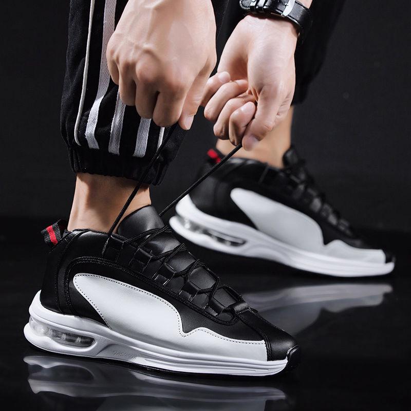 Summer Men's Shoes Air Cushion Sneakers Inner Increase Men's Breathable Running Shoes Wild