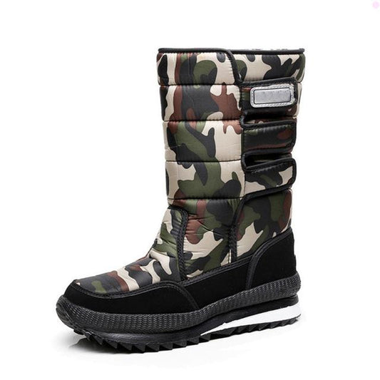 New Men Snow Boots Waterproof Men Ankle Boots Winter Outdoor Fur Warm Mans Boot Work Shoes Men Shoes