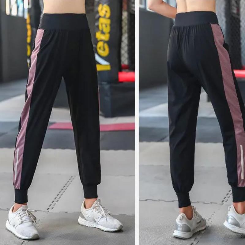 Large Size Yoga Pants Summer Thin Outer Wear Loose Quick-drying Sports Pants Fitness Pants Women's Morning Running Suit